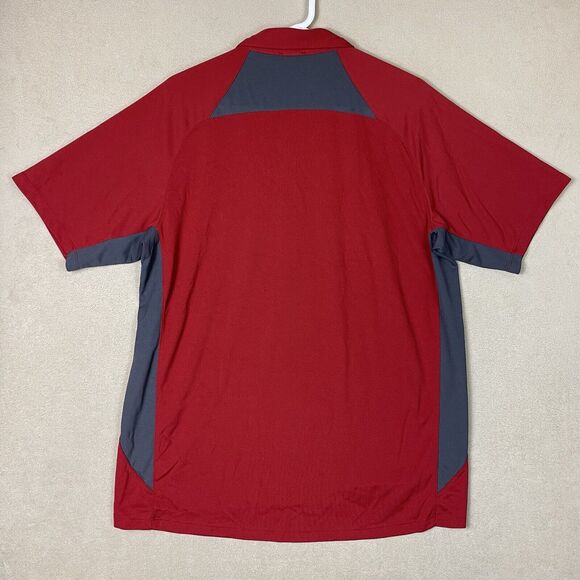The North Face Polo Shirt Mens Red Extra Large Vapor Wick Large Outdoor‎ Adult - Picture 9 of 11